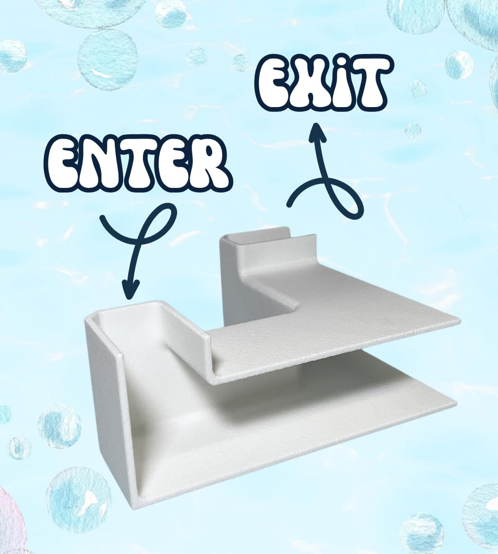Chatelet Aquarium Underground XL Corner Tunnel | Fish & Shrimp Hideout for Aquariums | Unique Underground Viewing Tunnel | Made in USA