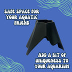 Chatelet REEFSHAPE Aquarium Volcano Tunnel | Perfect for Fish, Shrimp, Loaches, Eels, Amphibians & More | Volcano Fish Hideout | Made in USA