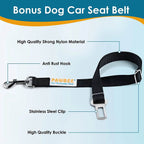 Luxury Dog Car Seat Cover Hammock – Waterproof, Non-Slip & Travel-Ready | The Max & Rex Collection