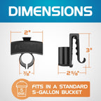 Flipper Bucket Buddy Aquarium Bucket Organizer