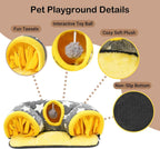 Guinea Pig Tunnel Bed Hideout Plush Tube Small Animal Rabbit Hamster