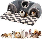 Guinea Pig Tunnel Bed Hideout Plush Tube Small Animal Rabbit Hamster