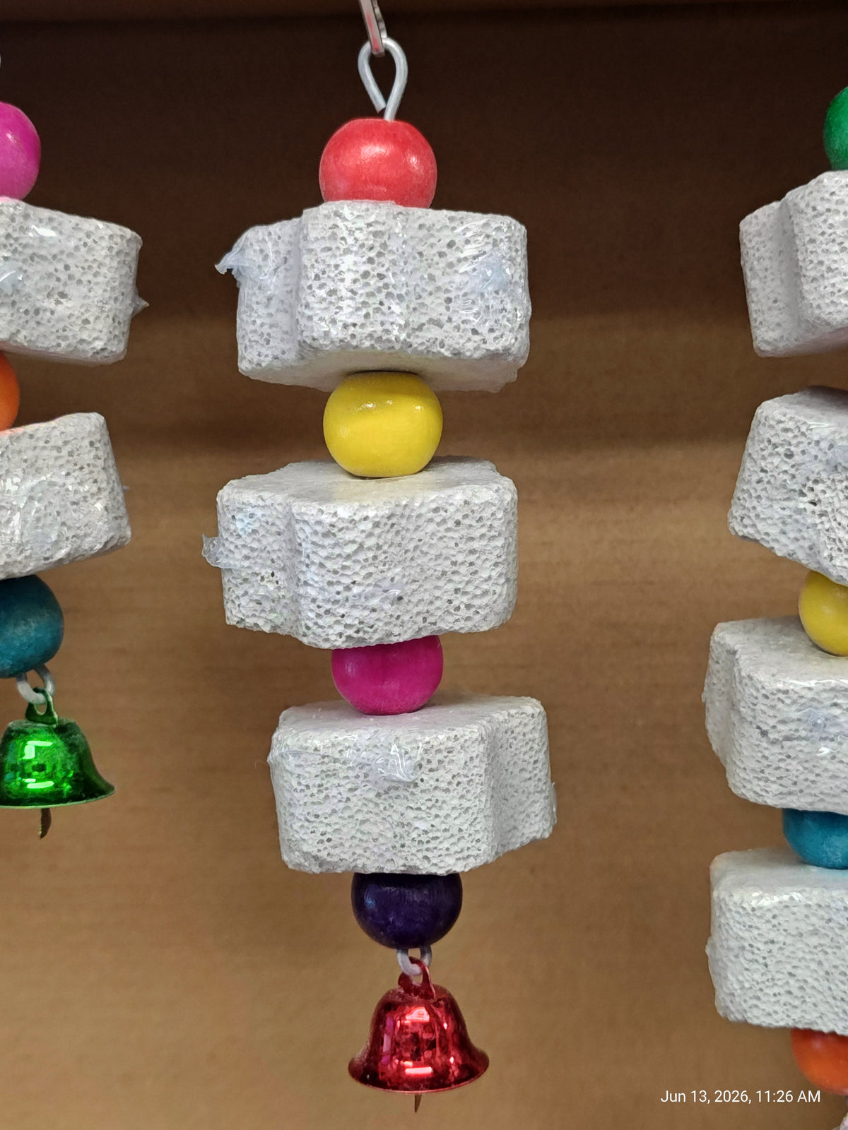 Flower Pumice Hanging Chew toys