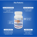 Fish Pen 500mg Capsules for Aquarium Fish – 30 Count – Water Care Support