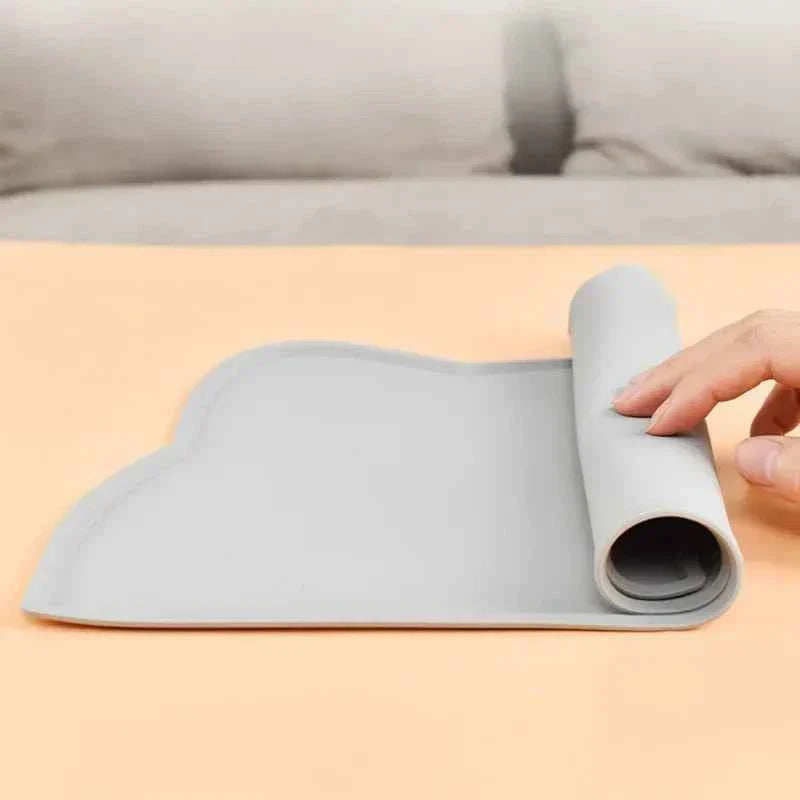 Silicone Pet Feeding Mat – Waterproof & Non-Slip Dog Bowl Mat