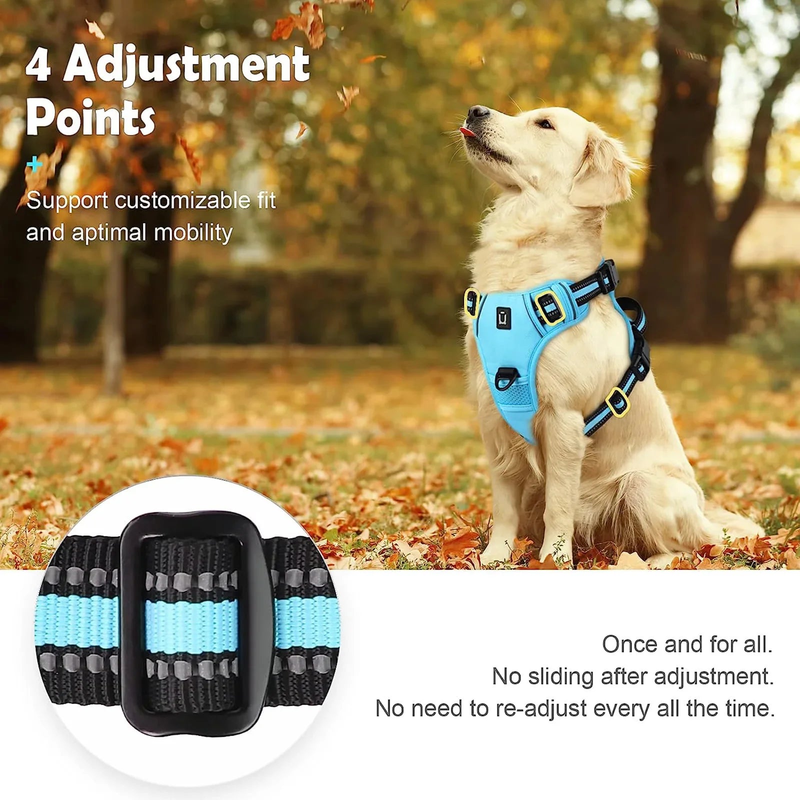 PawsEase No-Pull Soft Harness with Control Handle