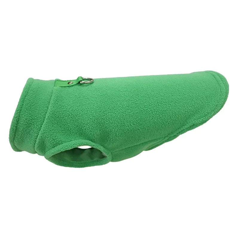 Winter Warm Dog Jacket with D-Ring – Cozy Pet Vest for Small Dogs & Cats