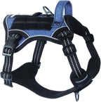 Tactical No-Pull Dog Harness with Handle, Reflective Adjustable Training Vest