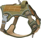 Tactical No-Pull Dog Harness with Handle, Reflective Adjustable Training Vest
