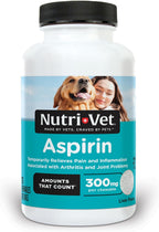 Nutri-Vet Dog Aspirin 300 mg for Large Dogs | Joint & Arthritis Relief