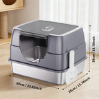 Galaxy stainless steel cat litter box, sturdy, durable, easy to clean, odorless, non stick to sand, a choice for cross-border quality