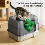 Galaxy stainless steel cat litter box, sturdy, durable, easy to clean, odorless, non stick to sand, a choice for cross-border quality