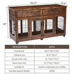 Modern Console Dog Crate