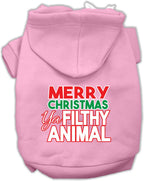 Christmas Pet Hoodie "Merry Christmas Ya Filthy Animal"